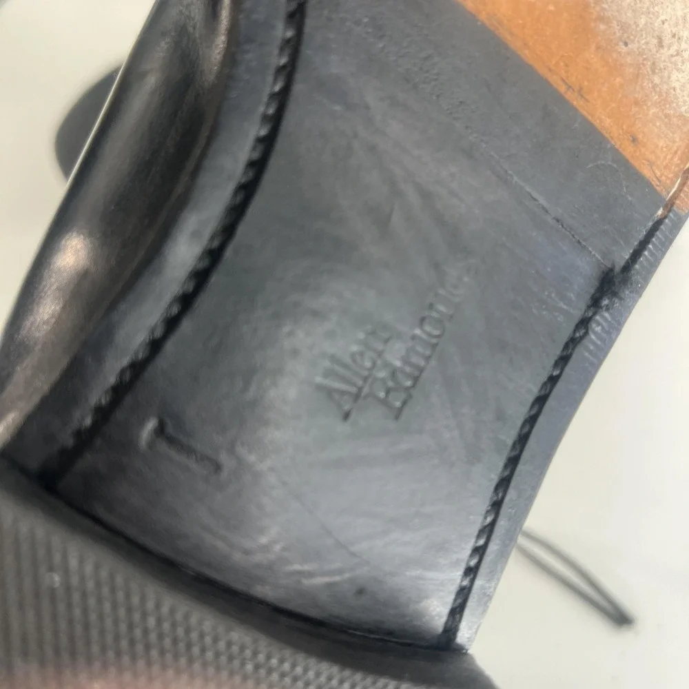 Allen Edmonds Delray Shoes Mens 11.5‎ A Black Leather Split Toe Dress